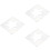 3Pcs Star Shaped Transparent Quilting Stencils for DIY Sewing Projects 6