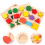 6Pièces Puzzle Éducatif En Bois Jeu De Tri Formes Pour 6