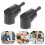 2Pièces Adaptateur Perceuse Angulaire 105 Acier Noir Maison 9
