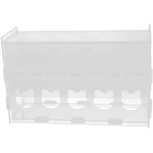 5Pcs Transparent Acrylic Multi-Use Rutin Chicken Feeding Trough