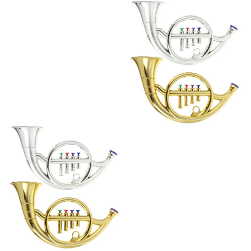 4Pièces Modèles Cor D'harmonie Simulés Décoratifs Multicolores 2