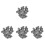 80Pcs Micro Landscape Bricks Grey Mini DIY Decor for Model Building 3