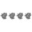 80Pcs Micro Landscape Bricks Grey Mini DIY Decor for Model Building 5