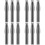 12Pcs Dark Grey Eyebrow Pencil Sharpener Plastic Compact Makeup Tool 6