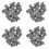 80Pcs Micro Landscape Bricks Grey Mini DIY Decor for Model Building 6