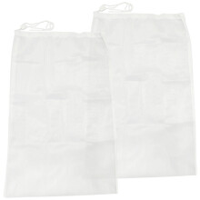 8Pcs White Nylon Pool Net Bags Fine Mesh for Leaf and Debris Cleaning