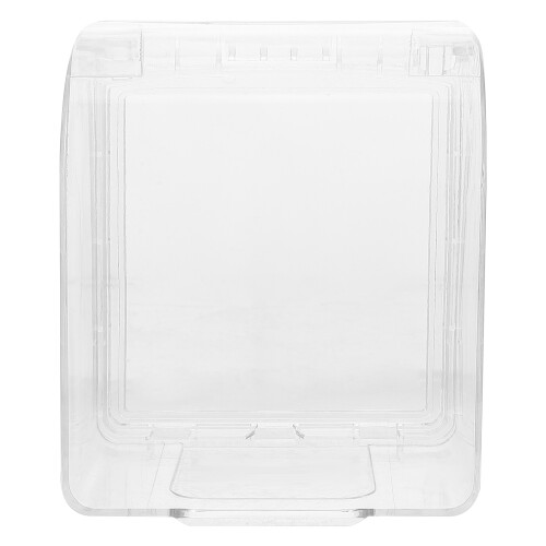 2Pièces Protection Prise Extérieure Transparente Plastique Résistant