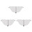 3Pcs Ventilated Black Camping Net for Hammock Lightweight Bug Defense 2