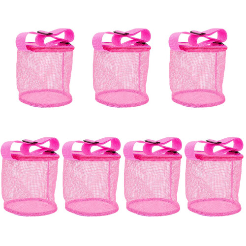 7St Draagbare Roze Mesh Tas Voor Camping En Strand 1