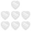 7Pcs Decorative White Heart-Shaped Dresser and Desktop Mirror 9