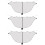 3Pcs Ventilated Black Camping Net for Hammock Lightweight Bug Defense 8
