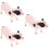 3Pcs Realistic Simulation Pig Models Plastic Animal Figurines 8