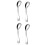 4Pcs Stainless Steel Baby Feeding Spoons Silver Practice Tool for Kids 5