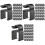 120Pcs Flexible Plastic Mic Stand Cable Organizers for Home and Studio 5