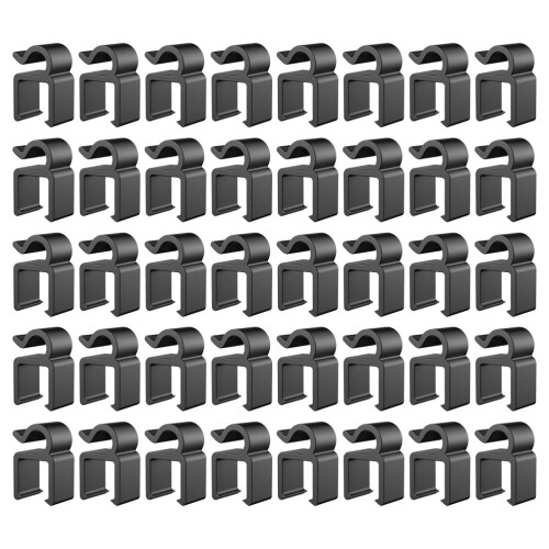 120Pcs Flexible Plastic Mic Stand Cable Organizers for Home and Studio