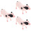 3Pcs Realistic Simulation Pig Models Plastic Animal Figurines 7