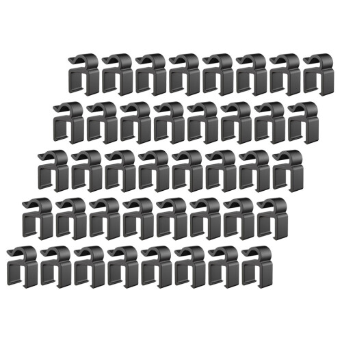 120Pcs Flexible Plastic Mic Stand Cable Organizers for Home and Studio 1