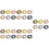 90Pcs Metal O Ring Keyring Hooks Assorted Colors for Bag Making DIY 4