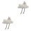 2Pcs Smile Cloud Plush Toy Pillow White Soft Stuffed Sofa Back Cushion 3