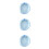 3Pcs Lightweight Blue Plastic Denture Case Convenient Storage 8