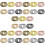 90Pcs Metal O Ring Keyring Hooks Assorted Colors for Bag Making DIY 11