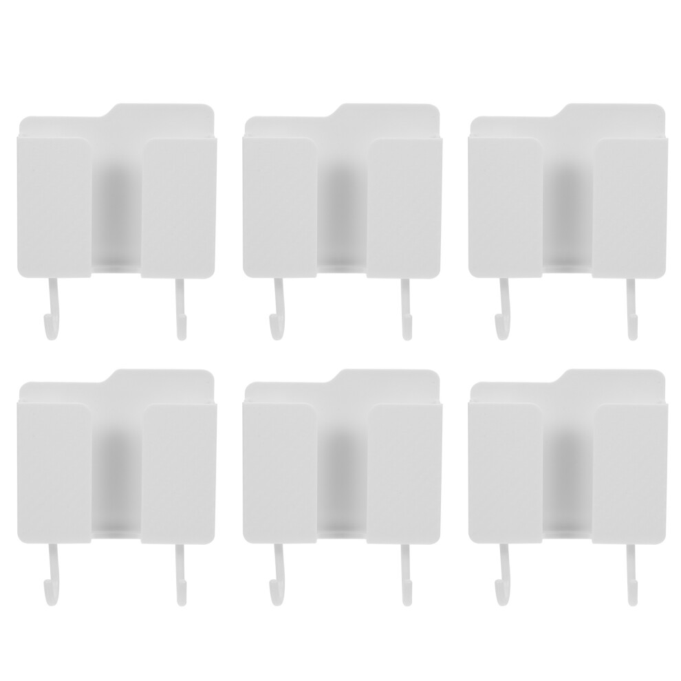 12Pcs Punch Free Adhesive Wall Storage Cases For Phone And Remote 3071659887134
