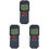 6Pcs Battery Radiation Tester Dual Field Detector Black Handheld Meter 2
