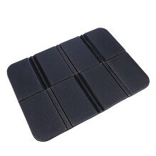 2Pcs Flexible Waterproof Seat Cushions for Camping Black