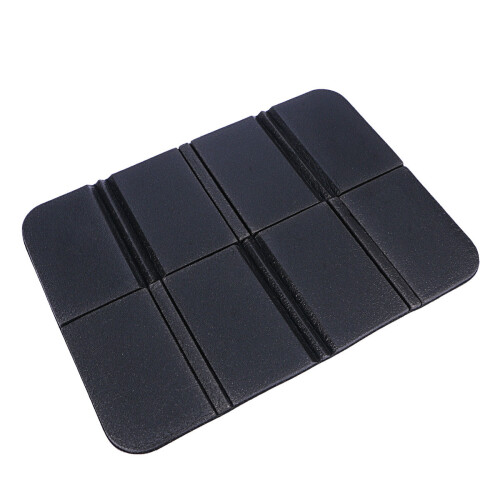 2Pcs Flexible Waterproof Seat Cushions for Camping Black
