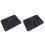 2Pcs Flexible Waterproof Seat Cushions for Camping Black 2