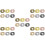 90Pcs Metal O Ring Keyring Hooks Assorted Colors for Bag Making DIY 3