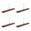 4Sets Brown Multi-Function Tie Hanger Scarf Organizer for Closet Use 8