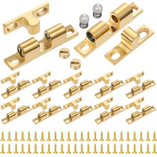 48Pcs Adjustable Ball Catch Door Latches Zinc Alloy Golden Cabinet