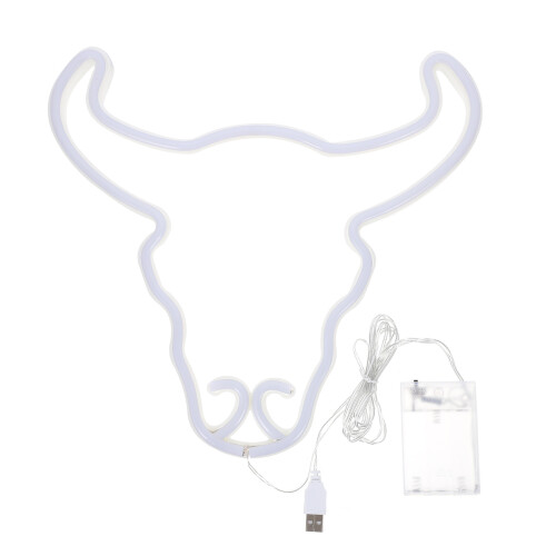 3Pcs Head Neon Lamp USB Battery Powered LED Light for Party