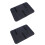 2Pcs Flexible Waterproof Seat Cushions for Camping Black 5