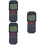 6Pcs Battery Radiation Tester Dual Field Detector Black Handheld Meter 6