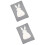 2Pcs Baby Blanket Infant Knitting Grey Rabbit Appearance 5