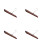 4Sets Brown Multi-Function Tie Hanger Scarf Organizer for Closet Use 4