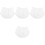 4Pcs White Shirt Extenders for Women Layering Polyester Underskirts 5