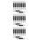 150Pcs Makeup Eyeshadow Brushes White Dual-Ended for Travel 8