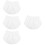 4Pcs White Shirt Extenders for Women Layering Polyester Underskirts 9