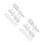 40Pcs White Blind Brackets Fitting Valance Clips & Invisible 3