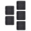 5Pairs Replaceable Black Walker Grip Pads Wear Resistant Walker Covers 6
