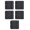 5Pairs Replaceable Black Walker Grip Pads Wear Resistant Walker Covers 5
