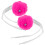 6Pcs Artificial Wool Roller Skate Pom Poms with Bell for DIY Style 1