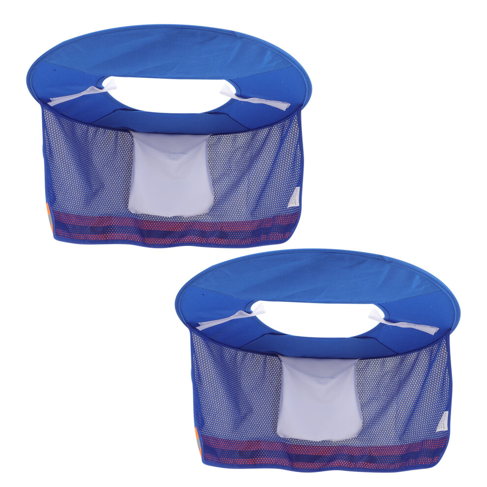 4Pcs Blue Hard Hat Sunshade Cover Full Brim For Construction Safety 3073752593660