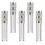 10Pcs Portable Silver Lipstick Bottles Easy Carry Rhinestone Design 1