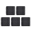 5Pairs Replaceable Black Walker Grip Pads Wear Resistant Walker Covers 7