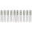 10Pcs Portable Silver Lipstick Bottles Easy Carry Rhinestone Design 4