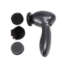 3Pcs Handheld Black Shoe Polisher Kit Battery Powered Shoes Care Set